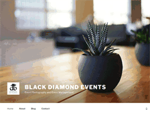 Tablet Screenshot of blackdiamondevents.com